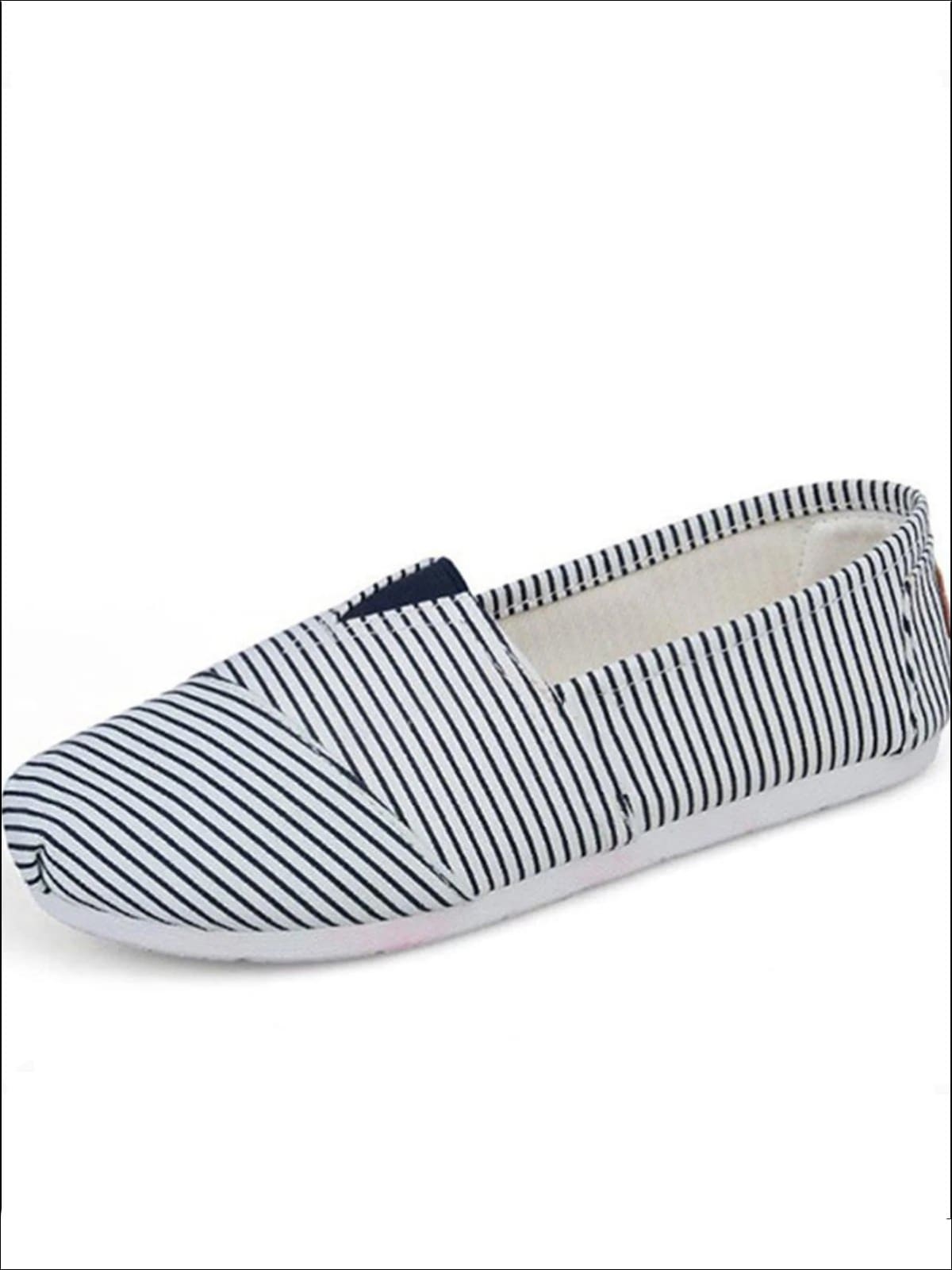 striped canvas shoes