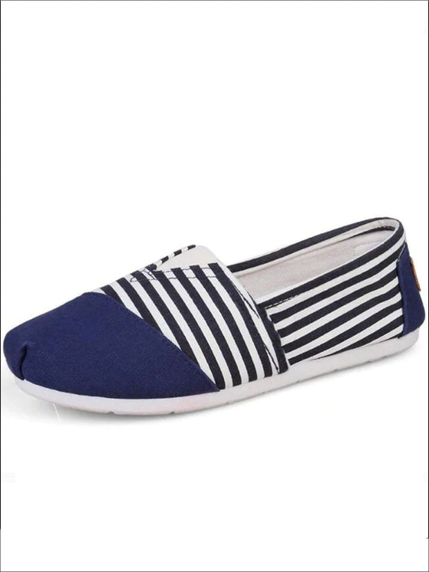 striped canvas shoes
