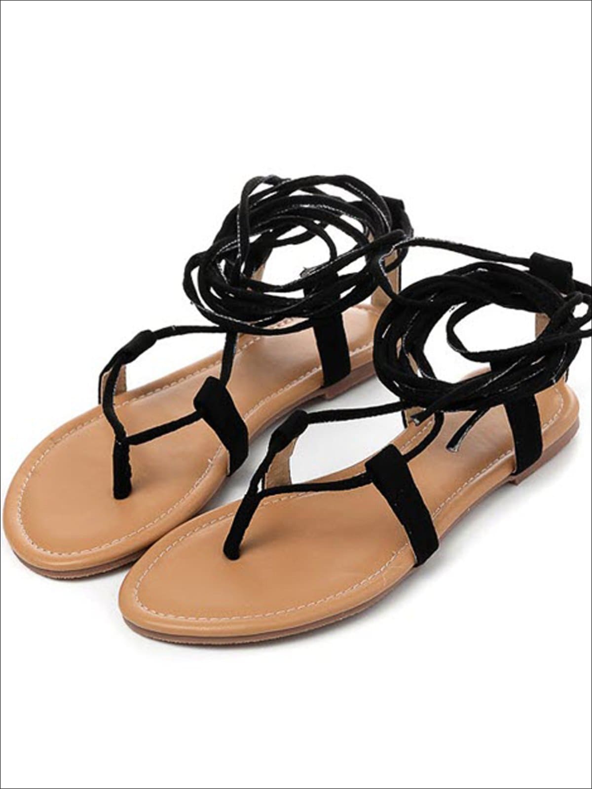 Sahara Gladiator Sandals Women | Classic Black - Plaka Sandals