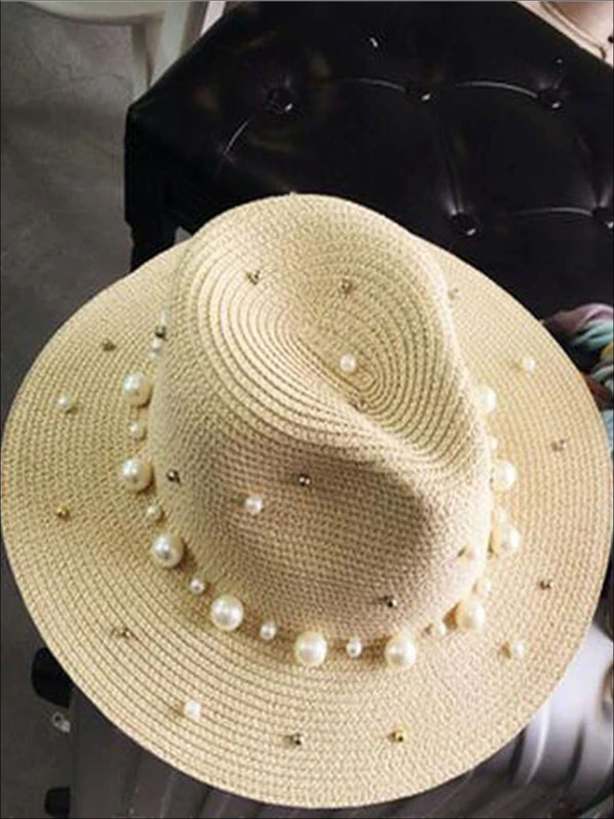 Lake Blue Sun Hat Pearl Diamond Summer Straw Hat Ladies Sun Hat Men's Beach  Hat Jazz Hat : : Clothing, Shoes & Accessories