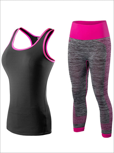 Women's Two Piece Activewear Set with Cut-Out Detail Andamp