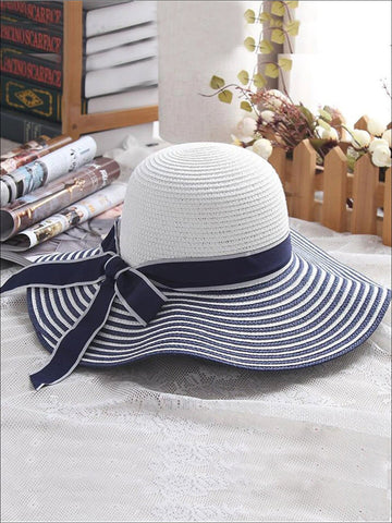 Fashion (56-58cm) Embroidery Summer Straw Hat Women Wide Brim Sun