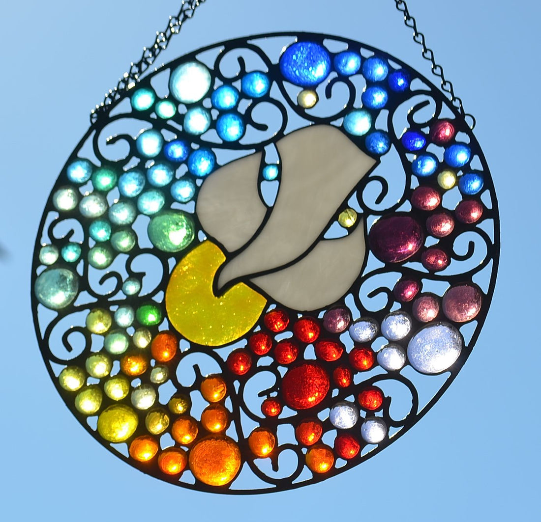 Contemporary Stained Glass Art for Bird Lovers. 'Tree Swallow' – Windsong  Glass Studio