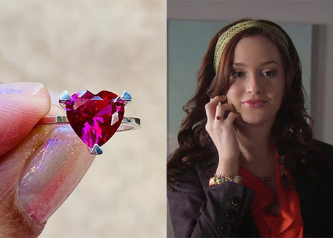 Blair Waldorf Ruby Heart Ring