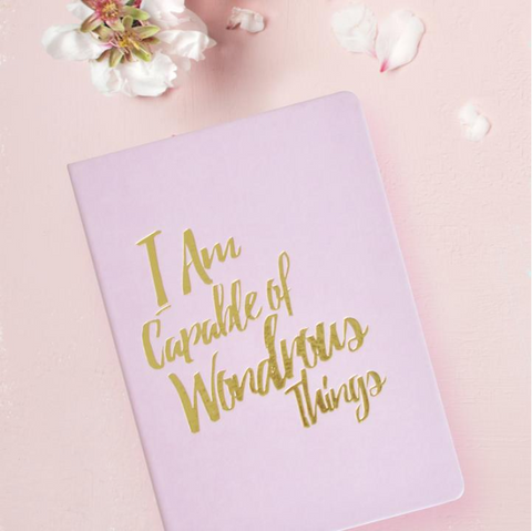 Pink guided affirmation journal
