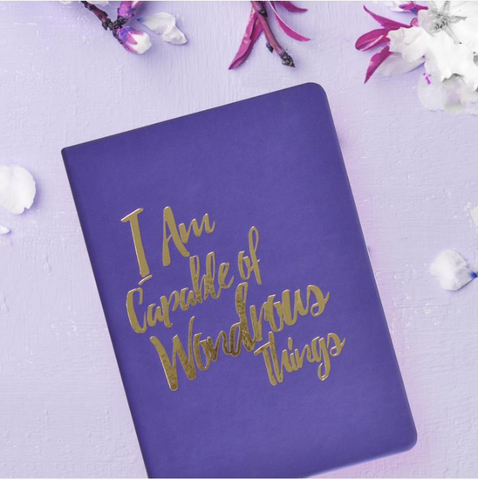 Purple guided affirmation journal