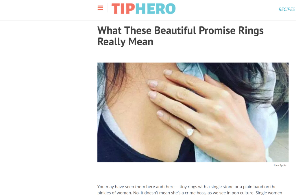 tip hero tiphero self love pinky ring pinky promise fred and far fred+far
