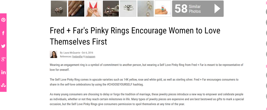 trendhunter trend self love pinky ring fred and far fred+far