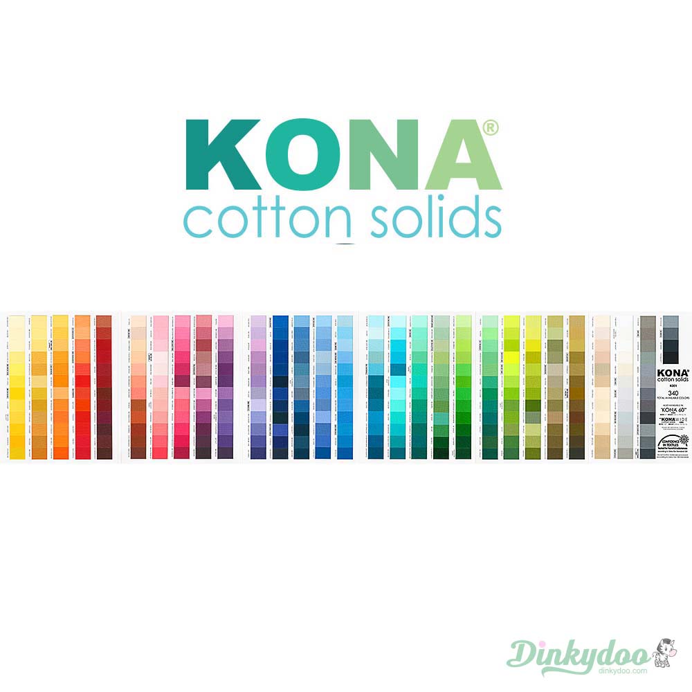 Kona Solids Color Card (2019) 365 Colors Robert Kaufman Dinkydoo