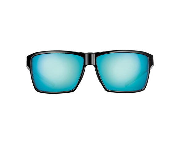 Blue Otter Rabun Polarized Sun Glasses, Black/Tidal Blue