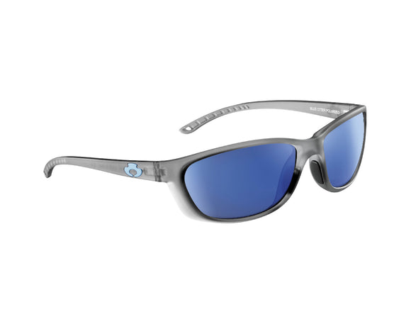 Oconee | Matte Black Black Mirror | Blue Otter Polarized