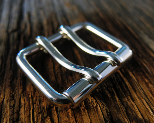 Sterling Silver Belt Buckle - Metric - All Widths Available 25mm