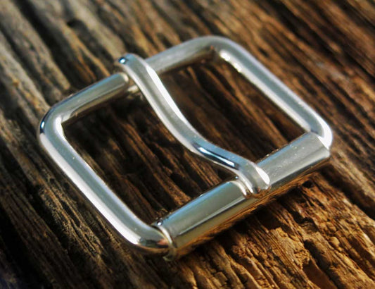 Sterling Silver Belt Buckle - Metric - All Widths Available 25mm