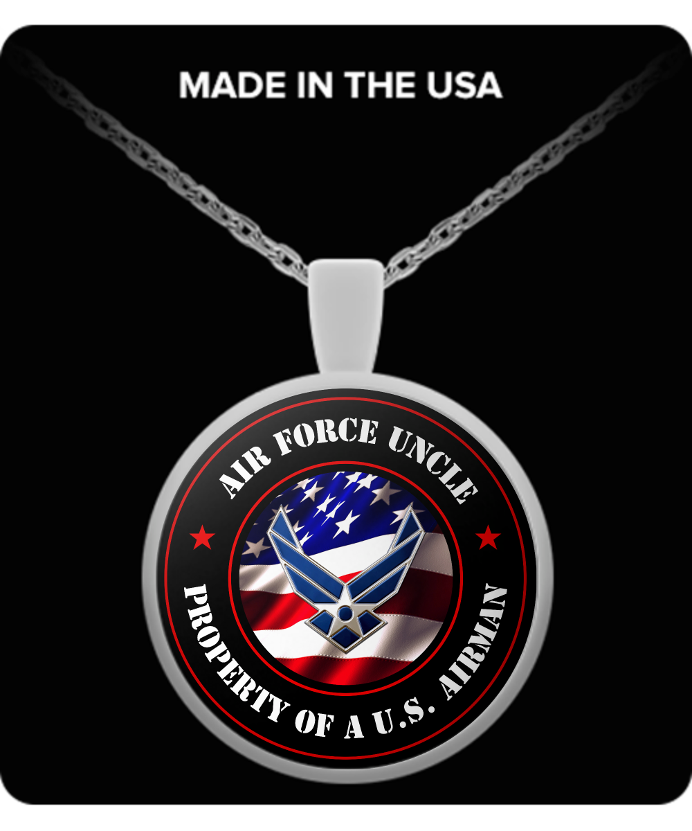 Military - Air Force Uncle - Property of a U.S. Airman - Necklace