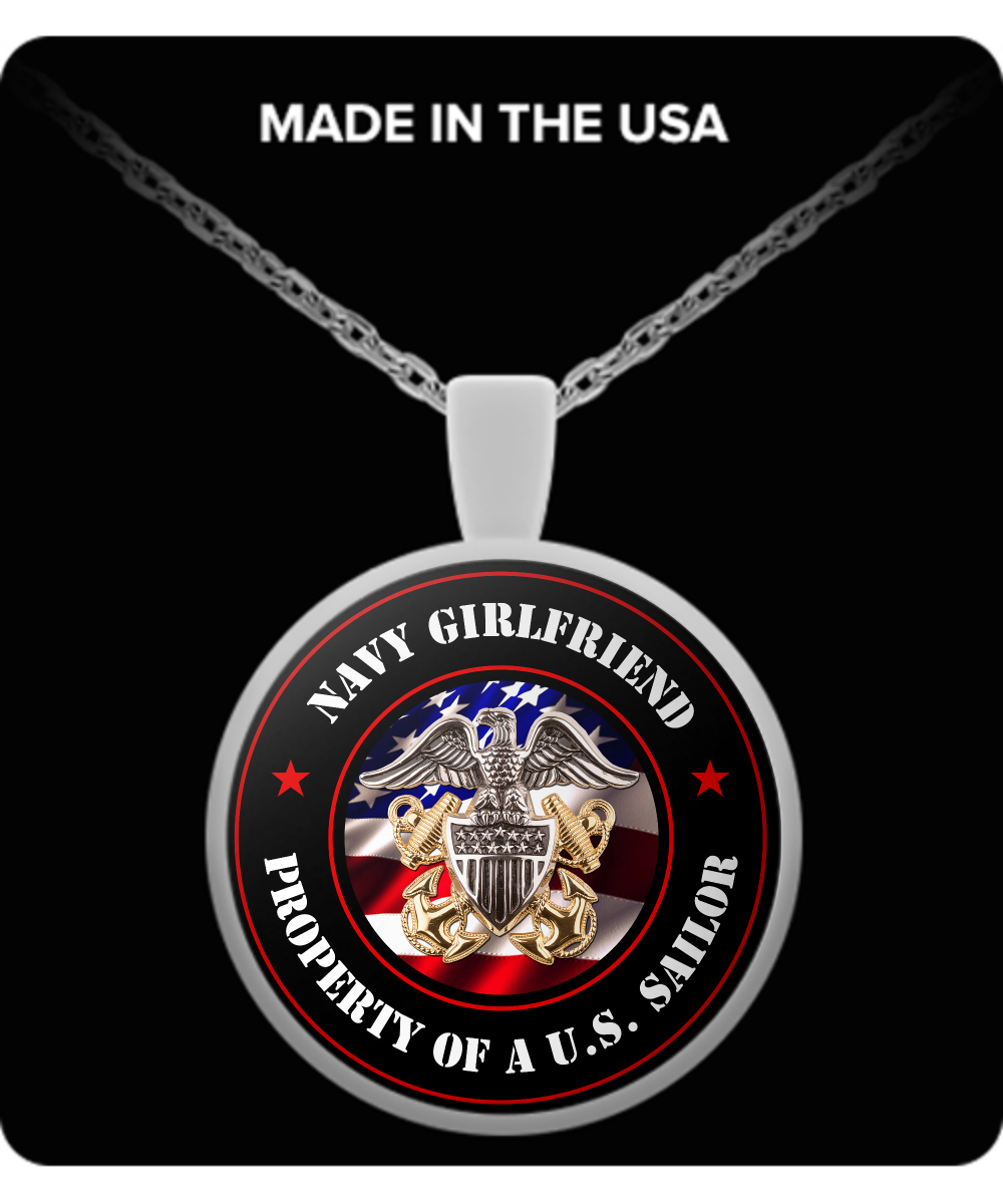 Military - Navy Girlfriend - Property of a U.S. Sailor - Necklac