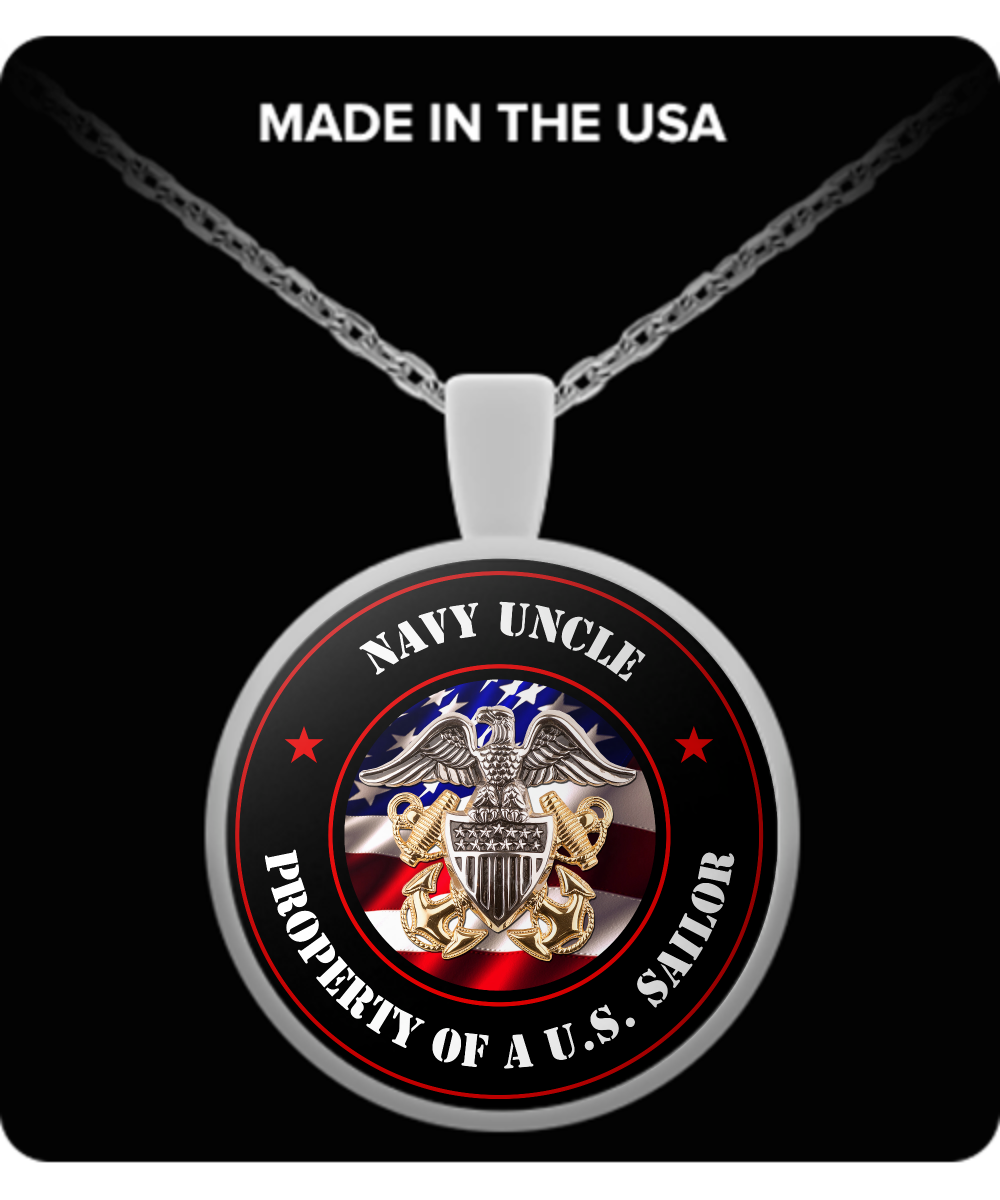 Military - Navy Uncle - Property of a U.S. Sailor - Necklace