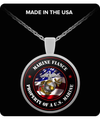 Military - Marine Fiance - Property of a U.S. Marine - Necklace