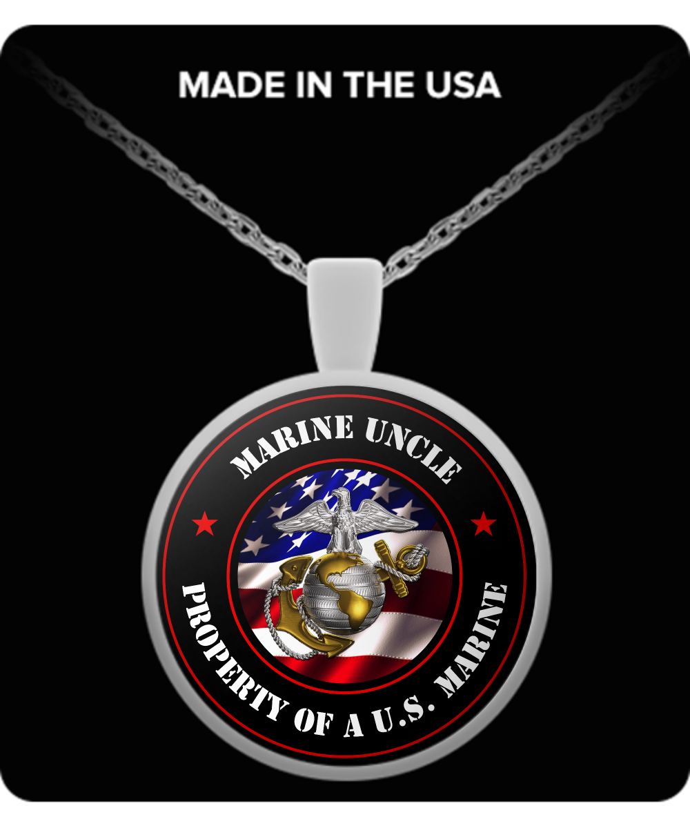 Military - Marine Uncle - Property of a U.S. Marine - Necklace