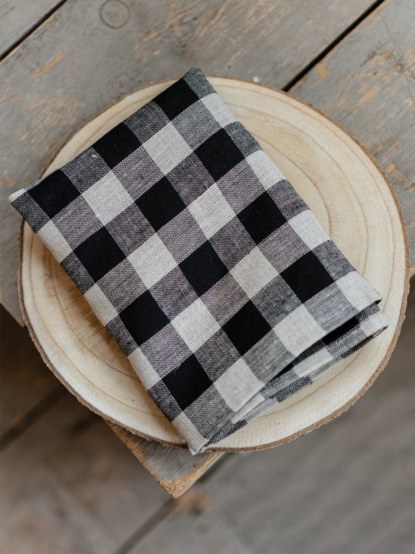 Thick Linen Kitchen Cloth: Natural with Red Stripe – Shop Fog Linen