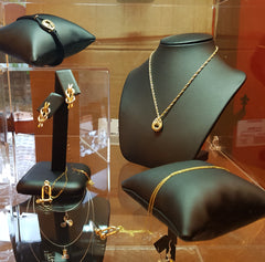 Gold Jewelry display