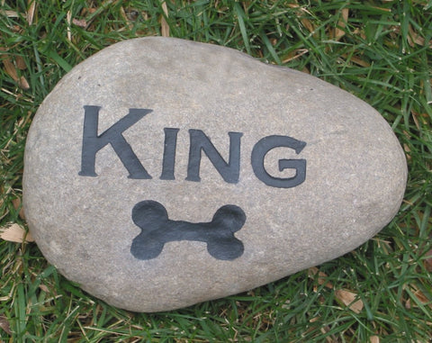 Dog Bone Garden Memorial Stone Pet Memorial Stone Headstone 5 6 Inches