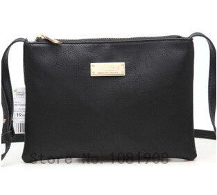 black leather shoulder bag