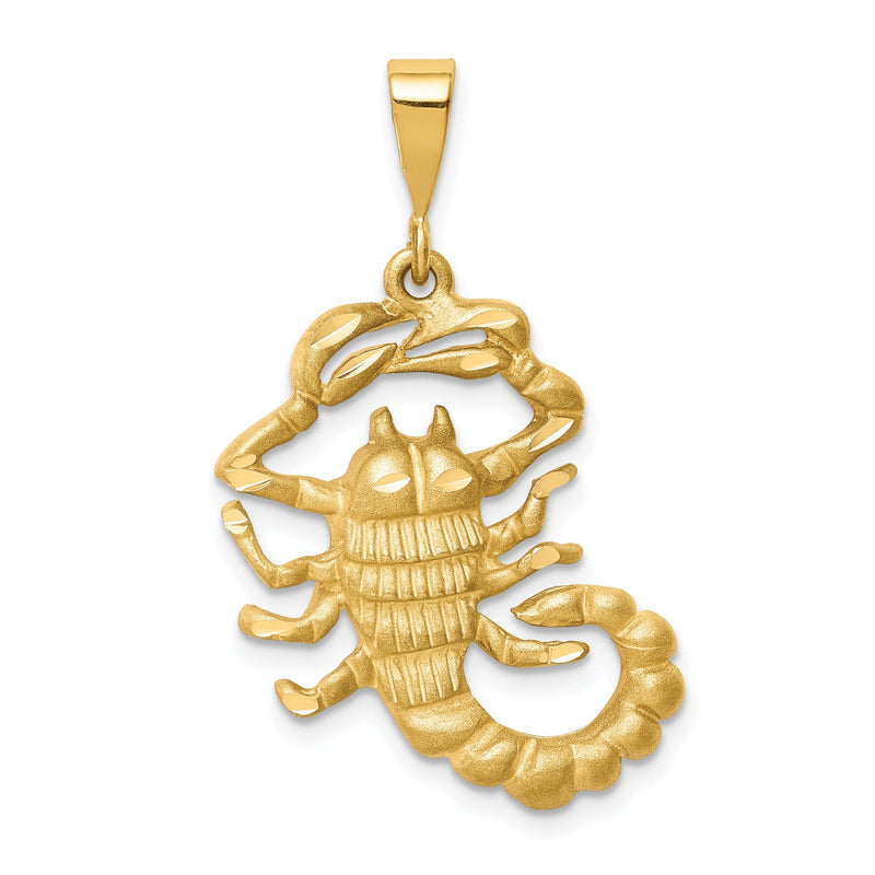 14k Yellow Gold Scorpio Zodiac Charm Pendant at $ 367.35 only from Jewelryshopping.com