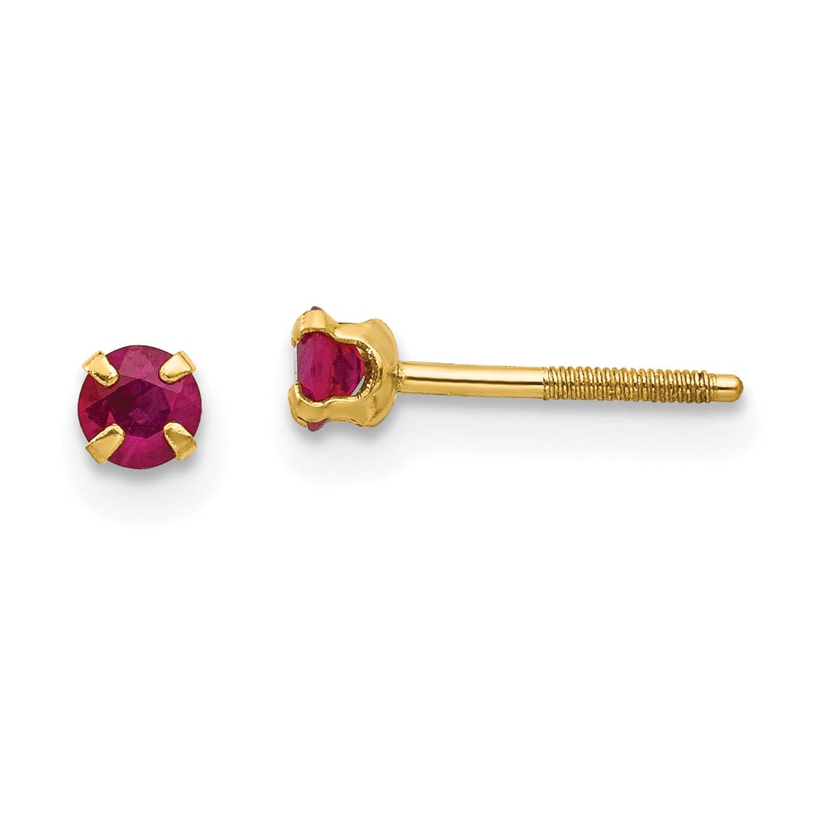 14k Yellow Gold Madi K Ruby Earrings | Jewelry Shopping