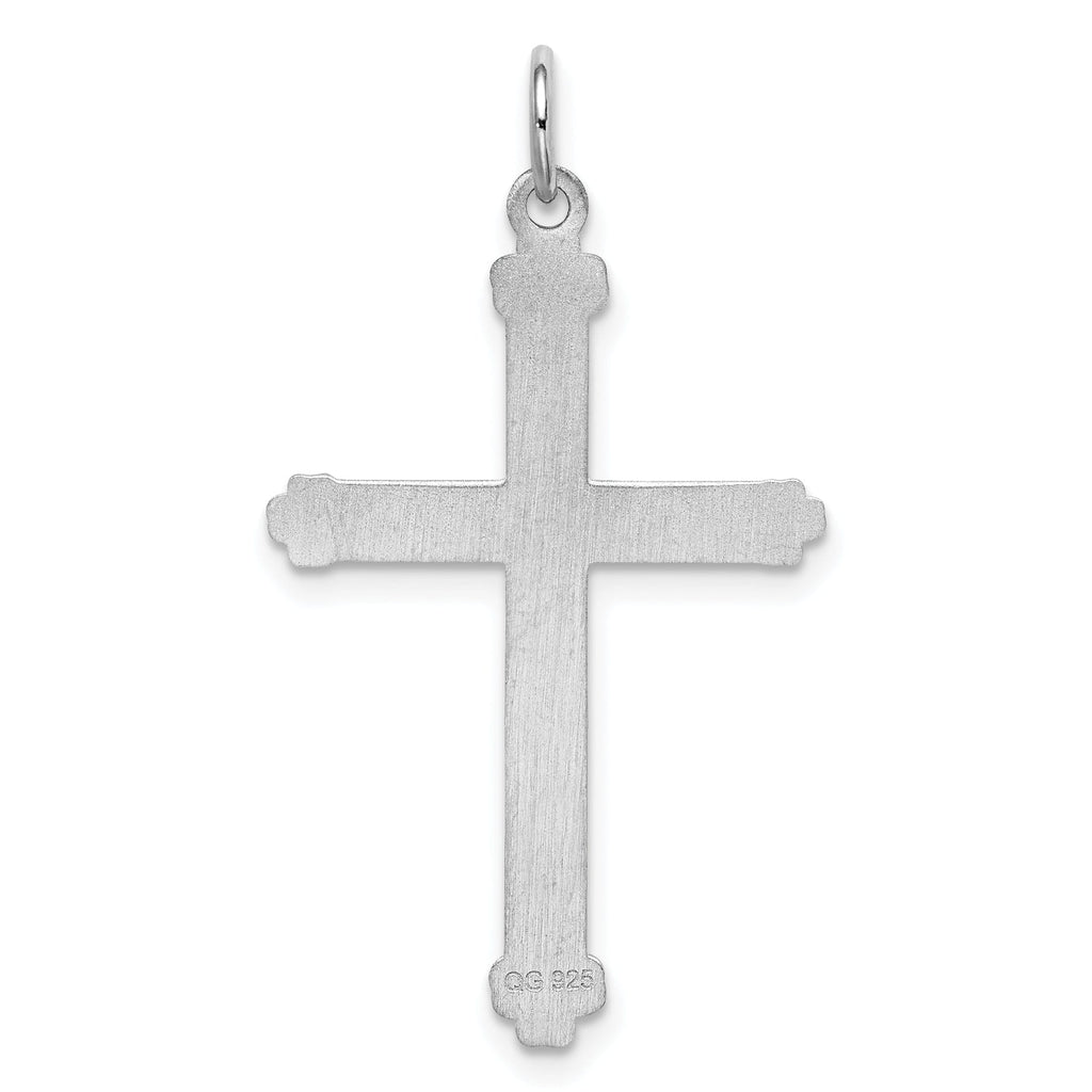 Silver Laser Designed Latin Cross Pendant | Jewelry Shopping
