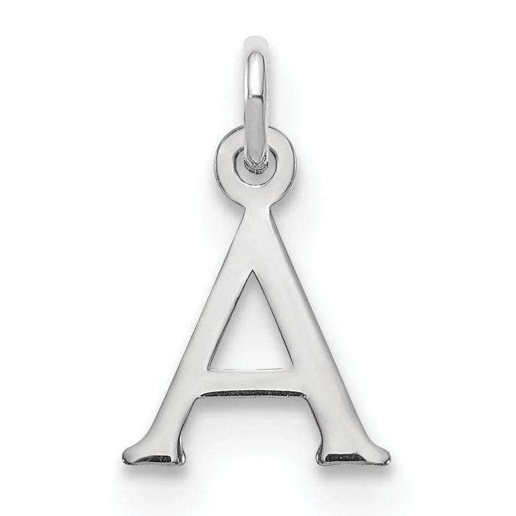 14k White Gold Cut-Out Letter A Initial Design Charm Pendant | Jewelry ...