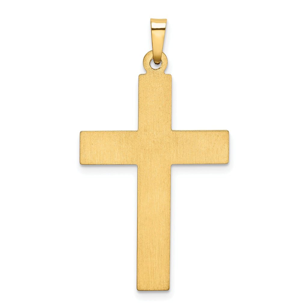 14k Two Tone Gold Screw Design Cross Pendant | Jewelry Shopping