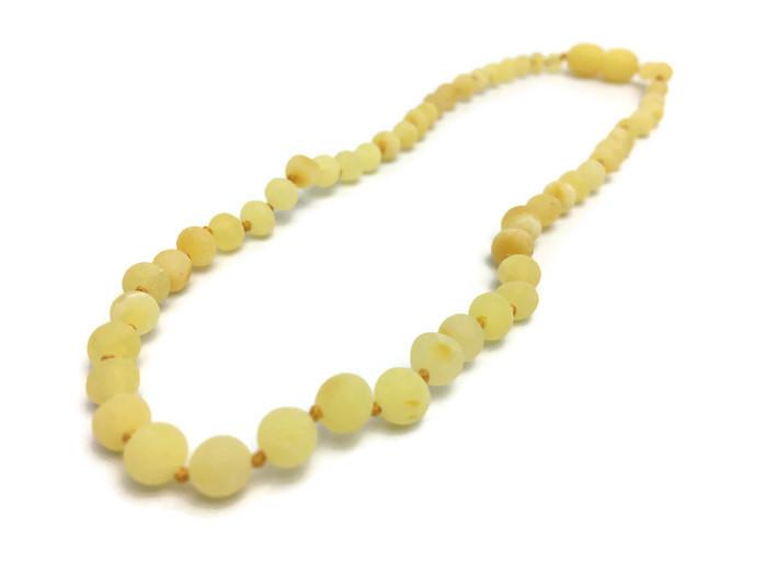 raw amber teething necklace