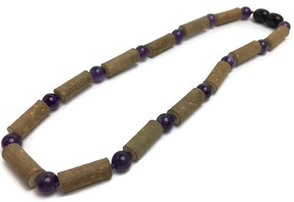 Baltic Amber Necklace - 12.5 Or 14 Inch Baltic Amber Necklace Purple Amethyst Blue Lapis Lazuli Baby, Infant, Toddler, PreTeen 17 Or 19 Inch Teen Adult