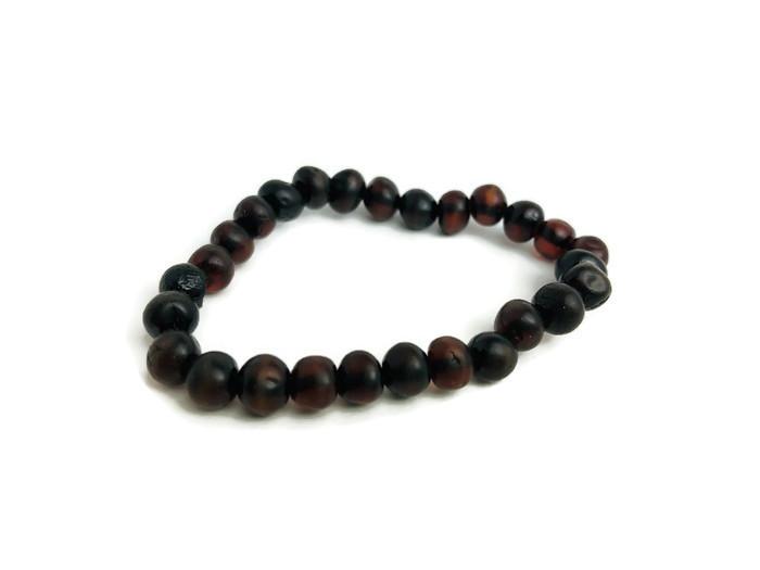 raw amber teething bracelet