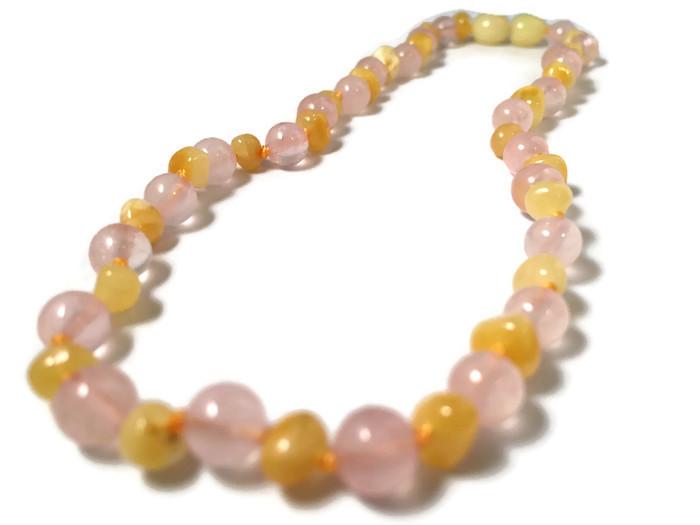 rainbow baltic amber necklace