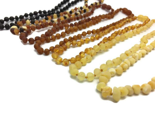 wholesale amber teething necklace