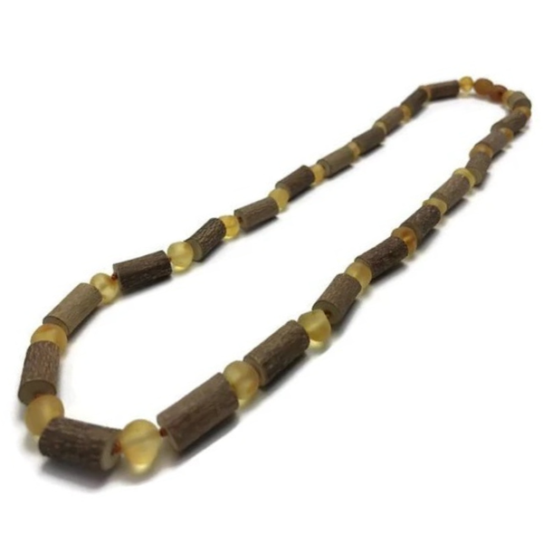 amber and hazelwood necklace