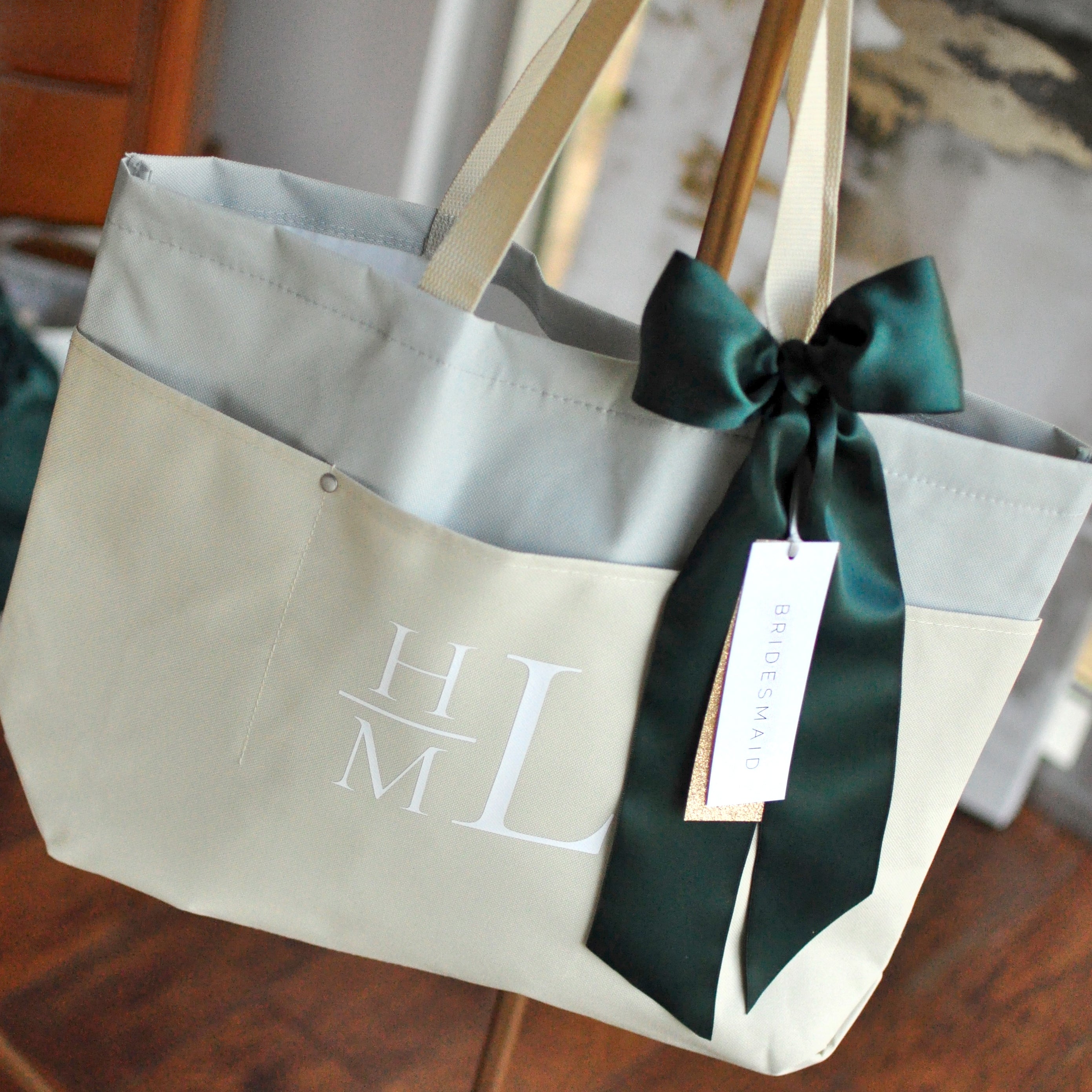 monogrammed tote bags for bridesmaids