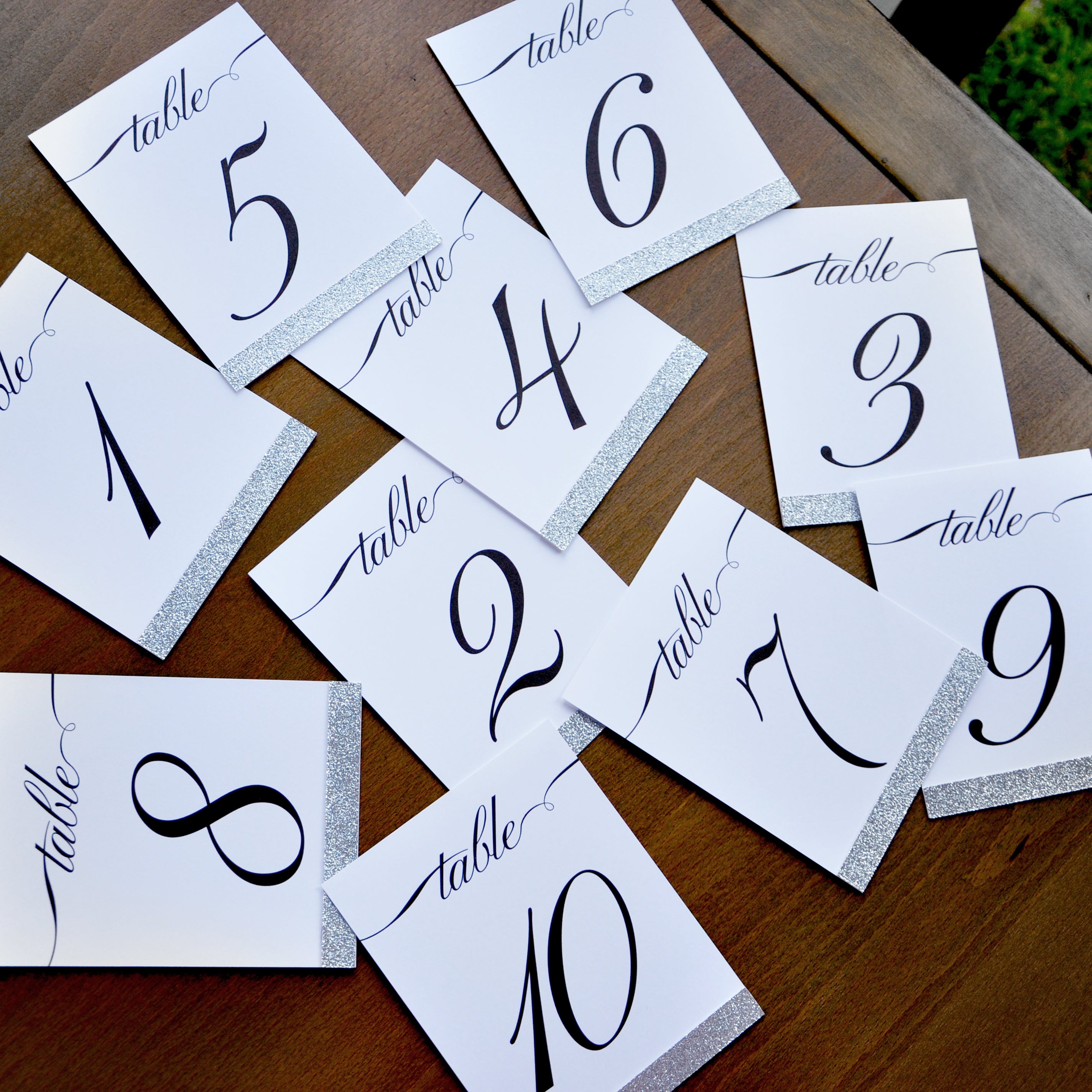 wedding table signs