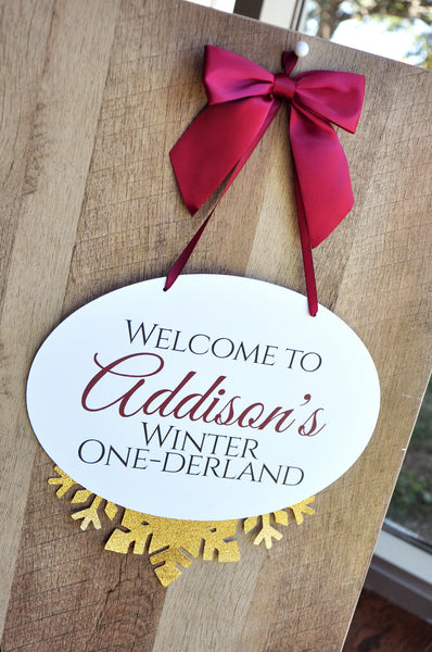 Download Winter ONEderland Sign with Personalization. Handcrafted in 1-3 Busine - Confetti Momma