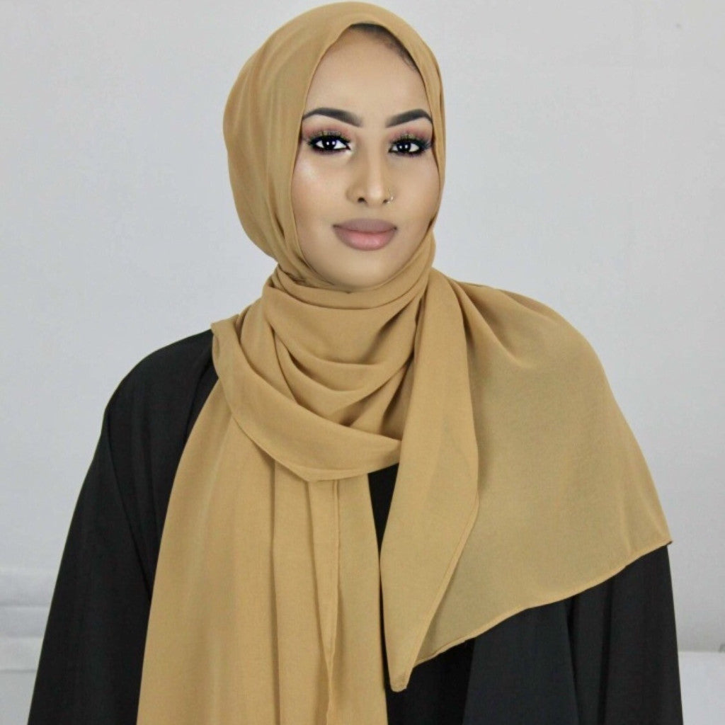 Toffee Georgette Hijab – Ugaasadda