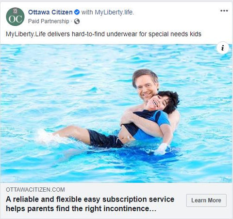 Facebook via Ottawa Citizen: MyLiberty.Life makes subscriptions for incontinence products easy