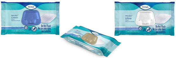 TENA ProSkin Washcloths: Classic, Ultra, or Ultra Scent-Free Wipes