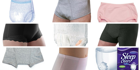 Incontinence products available through MyLiberty.life: underwear, adult diapers and more