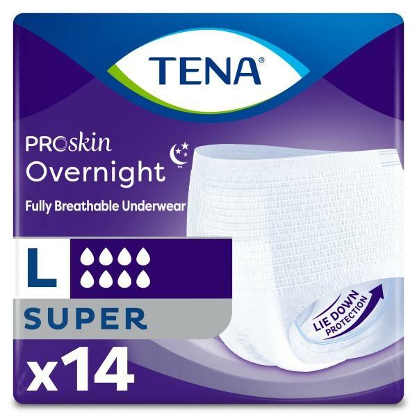 Overnight incontinence disposable underwear | TENA ProSkin Overnight ...
