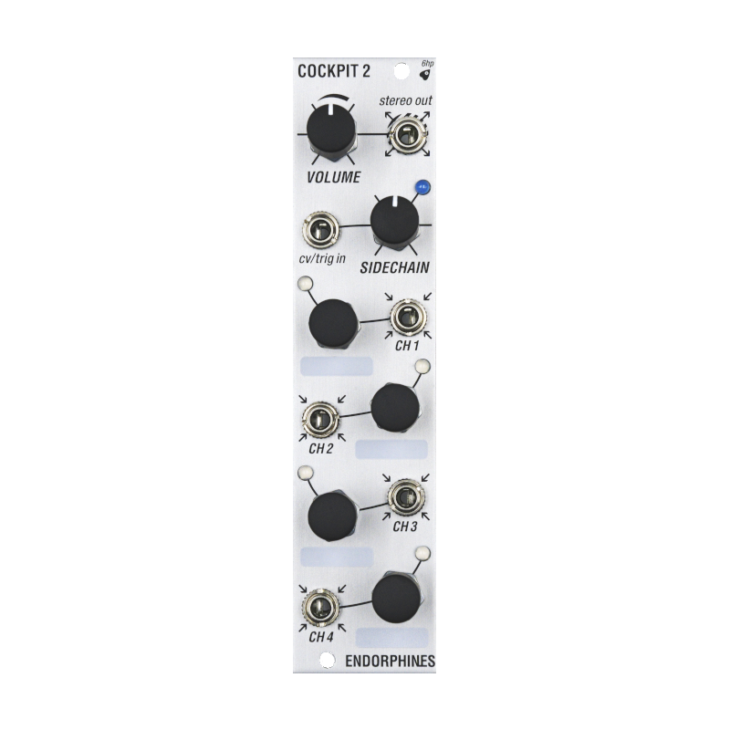 Cockpit2 - Four Channel Stereo Mixer (Silver)