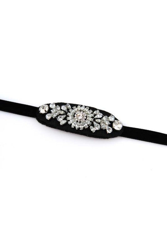 Black gemstone Vintage Choker