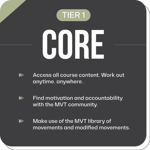 Core tier for MVT