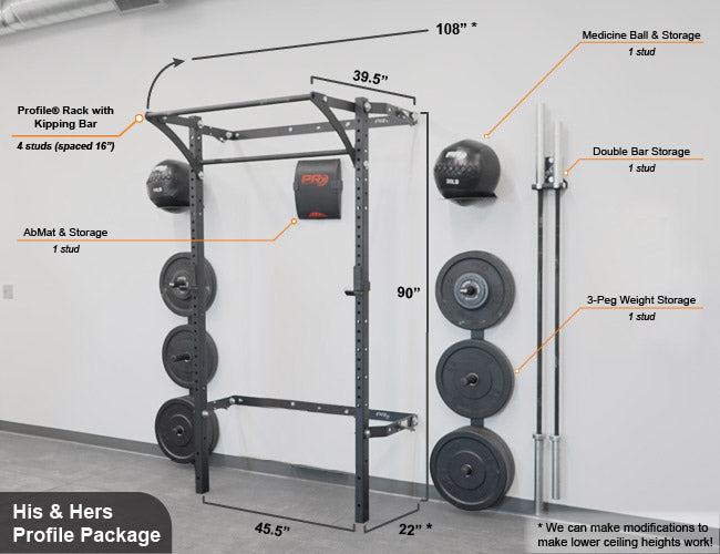 His and Hers Profile Package with measurements