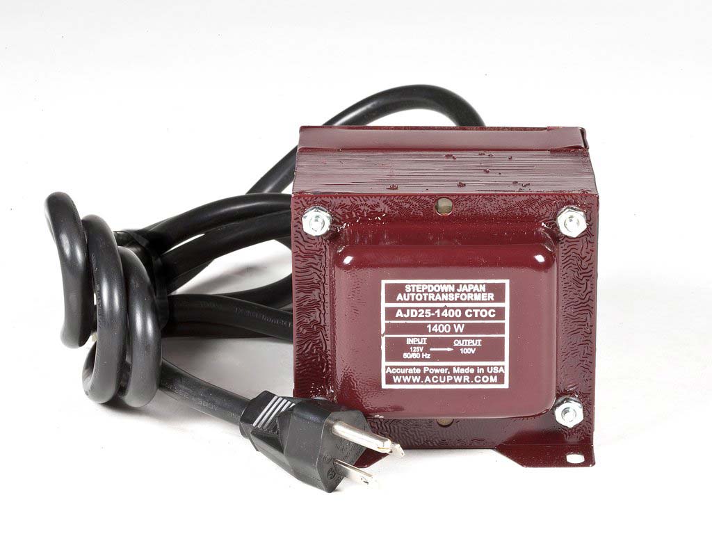 AJD25-300 Tru-Watts™ 125 Volts to 100 Volts Step Down Transformer - Use  100-Volt Japanese Electrical Devices in USA/Canada